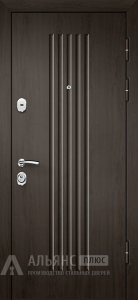 Стальная термо-дверь с подшипниковыми петлями и цветом внешней и внутренней панели Венге №14 внешняя - фото