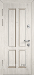 Филенчатая металлическая дверь в современном стиле с эмалевым покрытием №18 внутренняя - фото